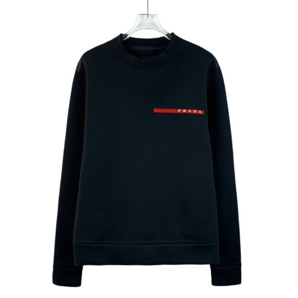 Prada Black Crewneck Sweatshirt - Picture 1 of 8